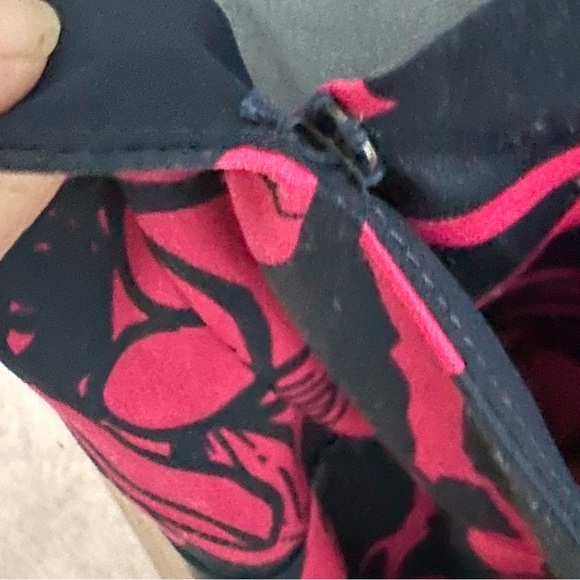 Gorgeous wrap bodice spaghetti strap Maxi Dress Navy Pink size Small - Picture 7 of 7